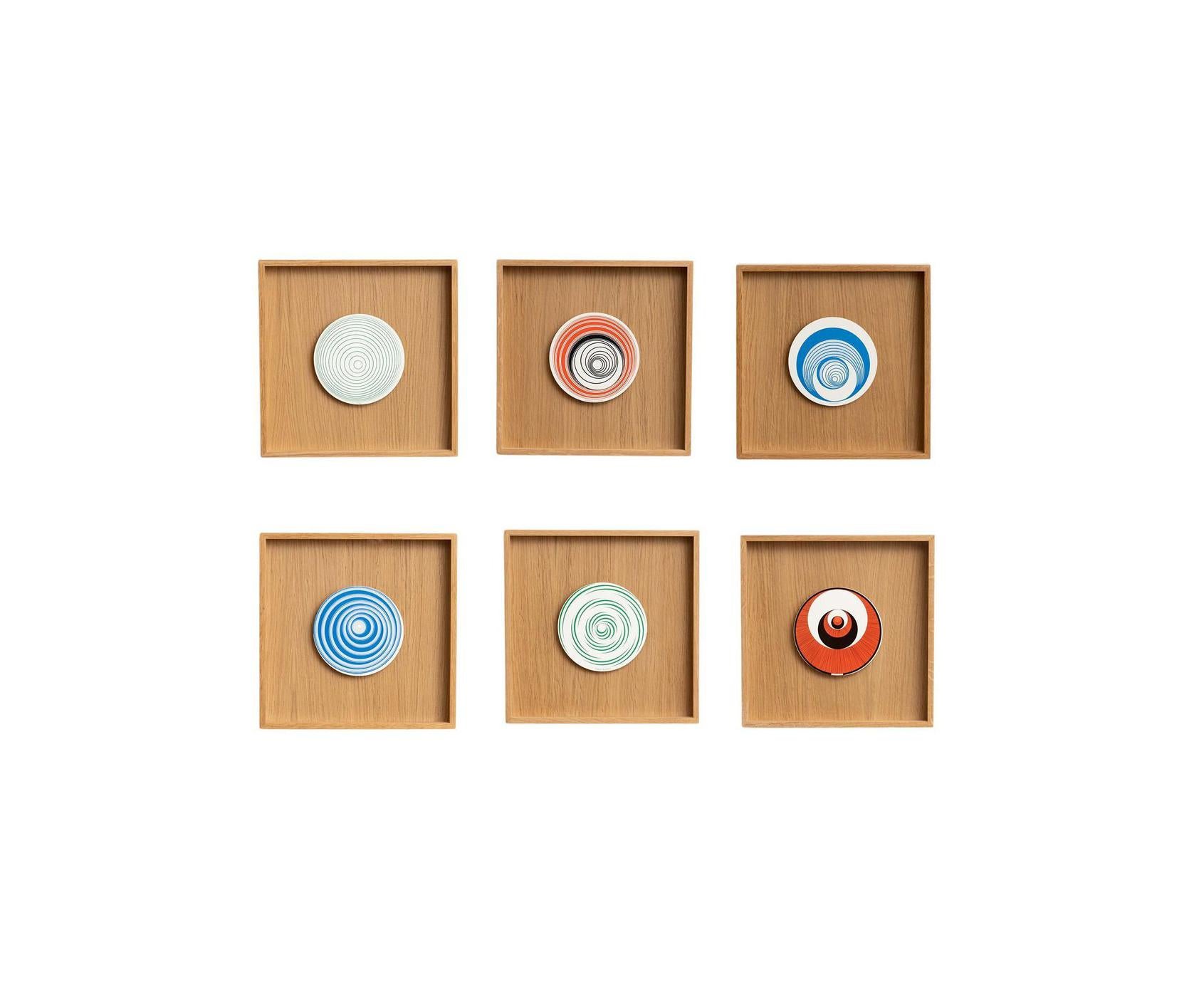 (after) Marcel Duchamp Abstract Print - Set of Six Marcel Duchamp Rotorelief Prints Framed, circa 1980