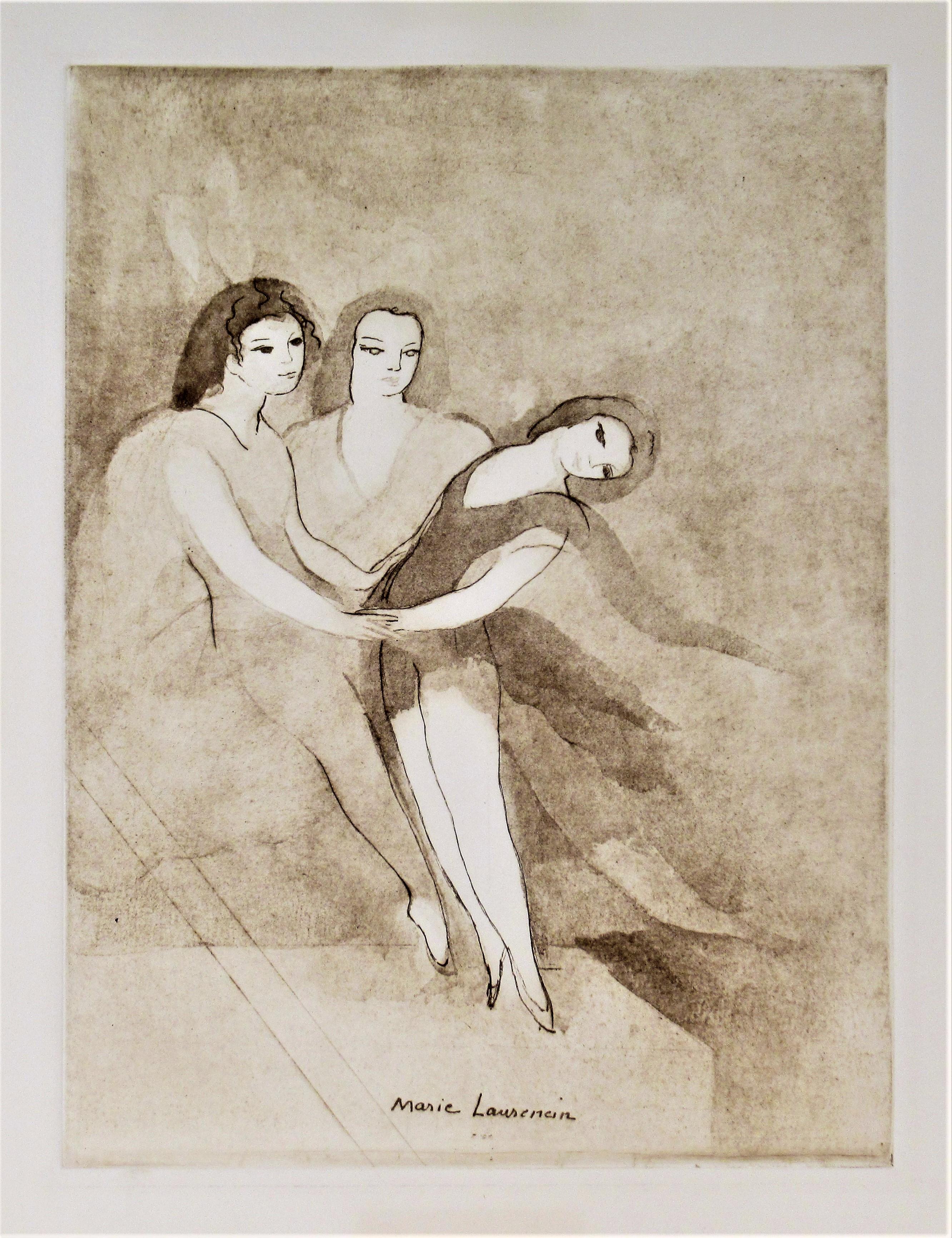 (after) Marie Laurencin Figurative Print - Trois Danseuses (Three Dancers)