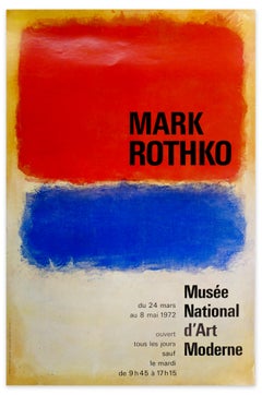 Affiche de l'exposition Mark Rothko - Musée national d'art moderne:: Paris - 1972