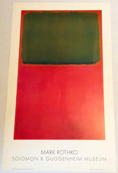 Mark Rothko Guggenheim Museum exhibition poster 1978