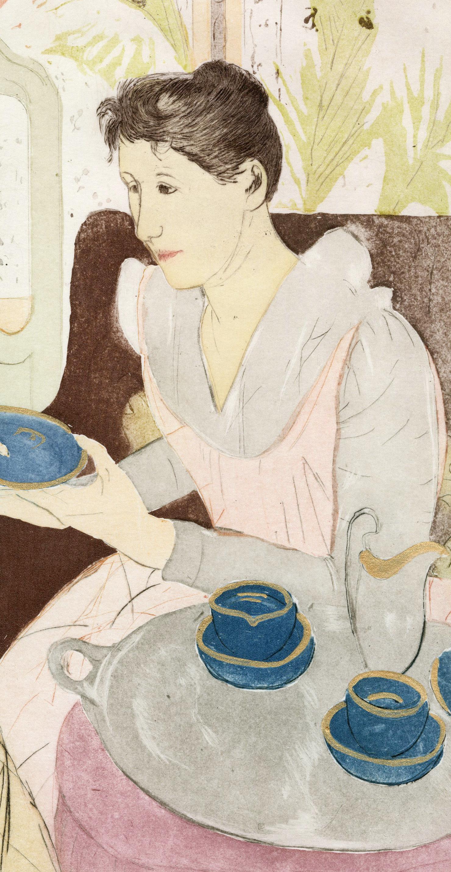 Service à thé après-midi - Print de (after) Mary Cassatt
