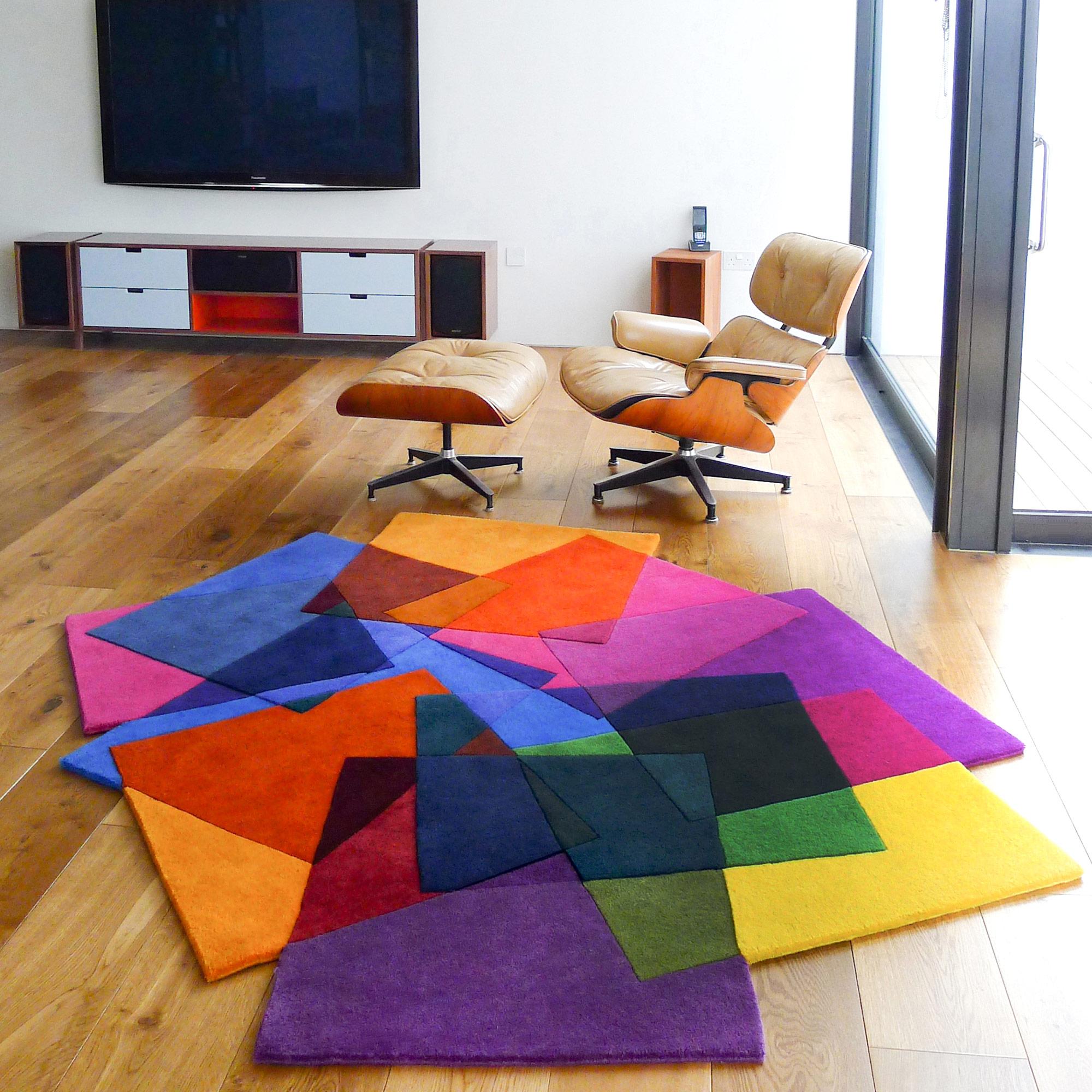British After Matisse Modern Contemporary Rug Large Size For Sale