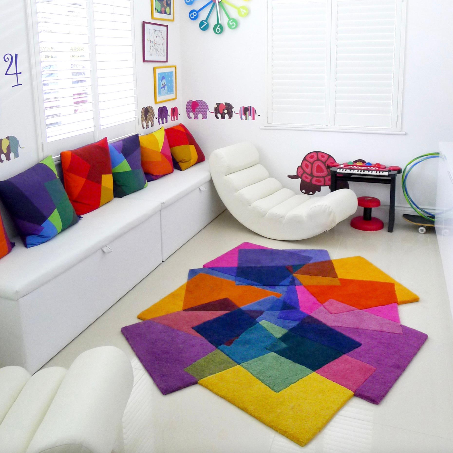 Hand-Crafted After Matisse Modern Contemporary Rug Large Size For Sale
