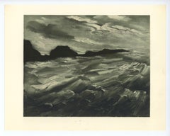 "Baie des Trepasses" lithograph