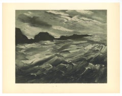 "Baie des Trepasses" lithograph