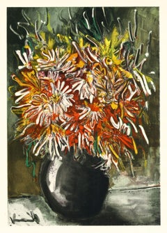 "China Asters" lithograph