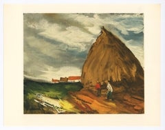 "Haystack" lithograph