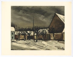 "Lime Trees under Snow" lithograph