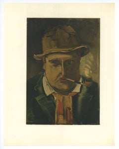 "Litografía "Autorretrato