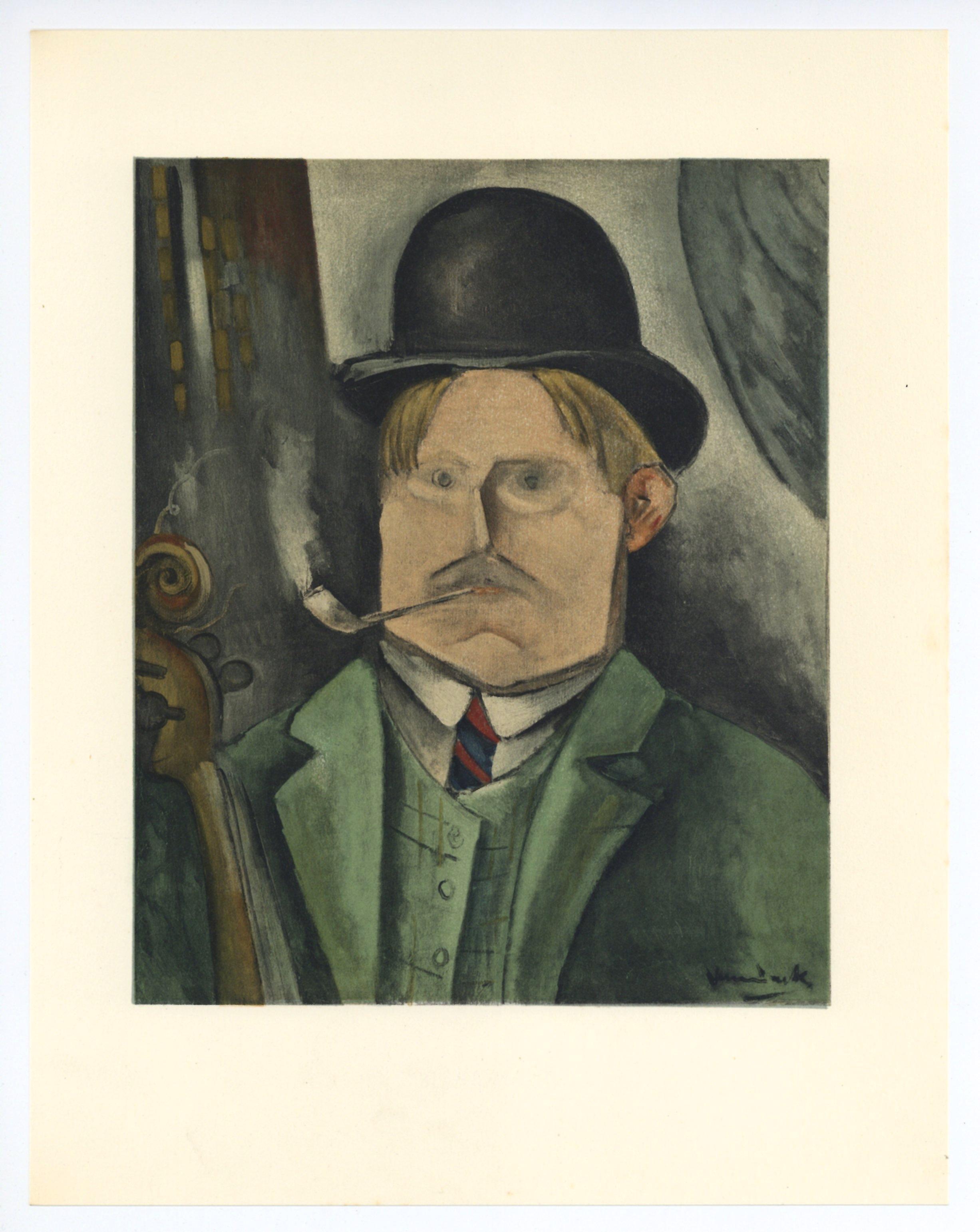 "Autoritratto" litografia - Print di (after) Maurice de Vlaminck