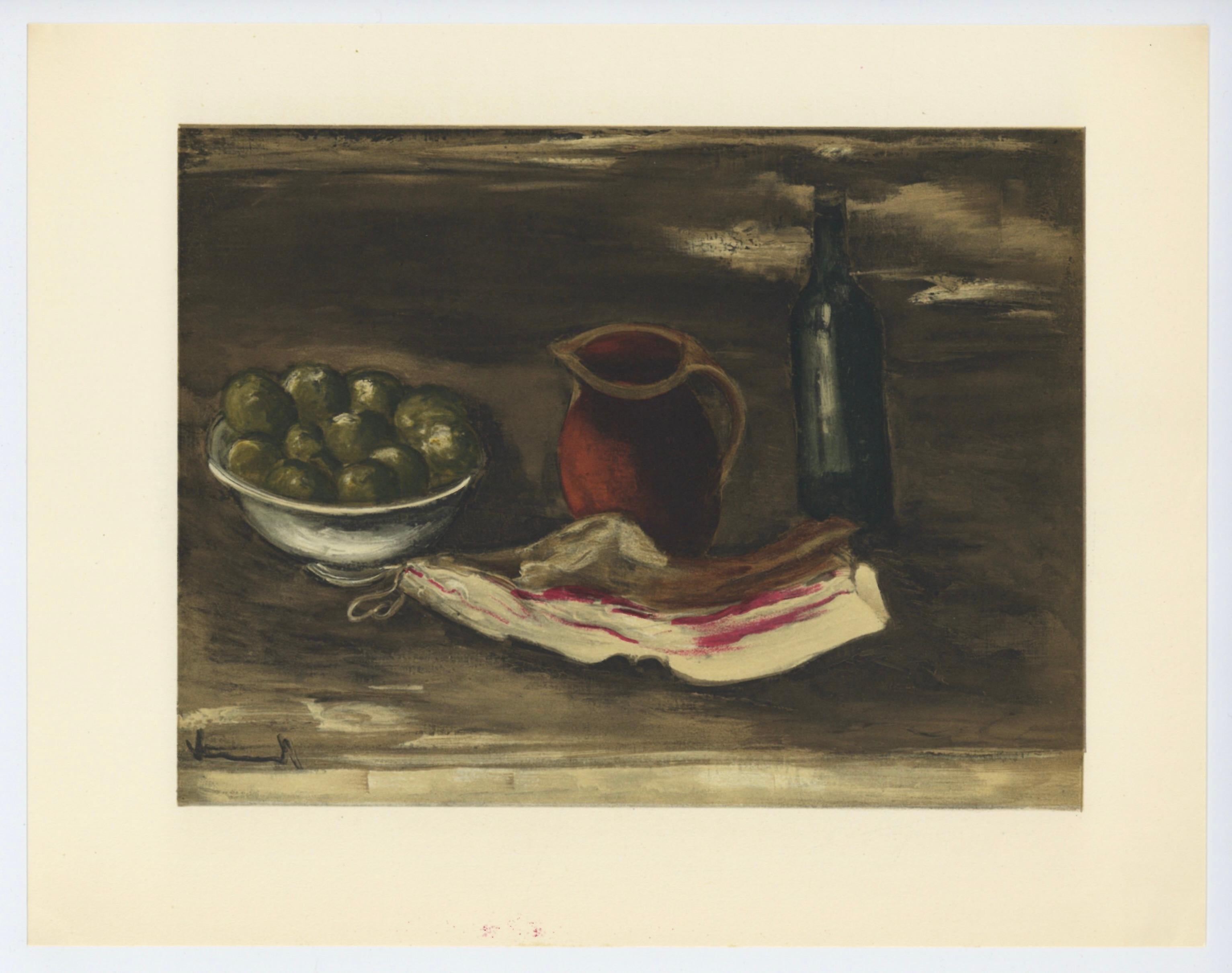 "Still Life with Bacon" lithograph