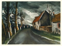"The Longny Road" lithograph