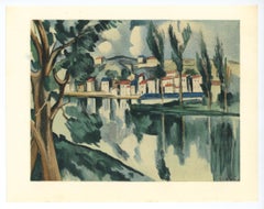 "The Seine at Chatou" lithograph