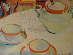 Interno fauvista - Litografia, 1972