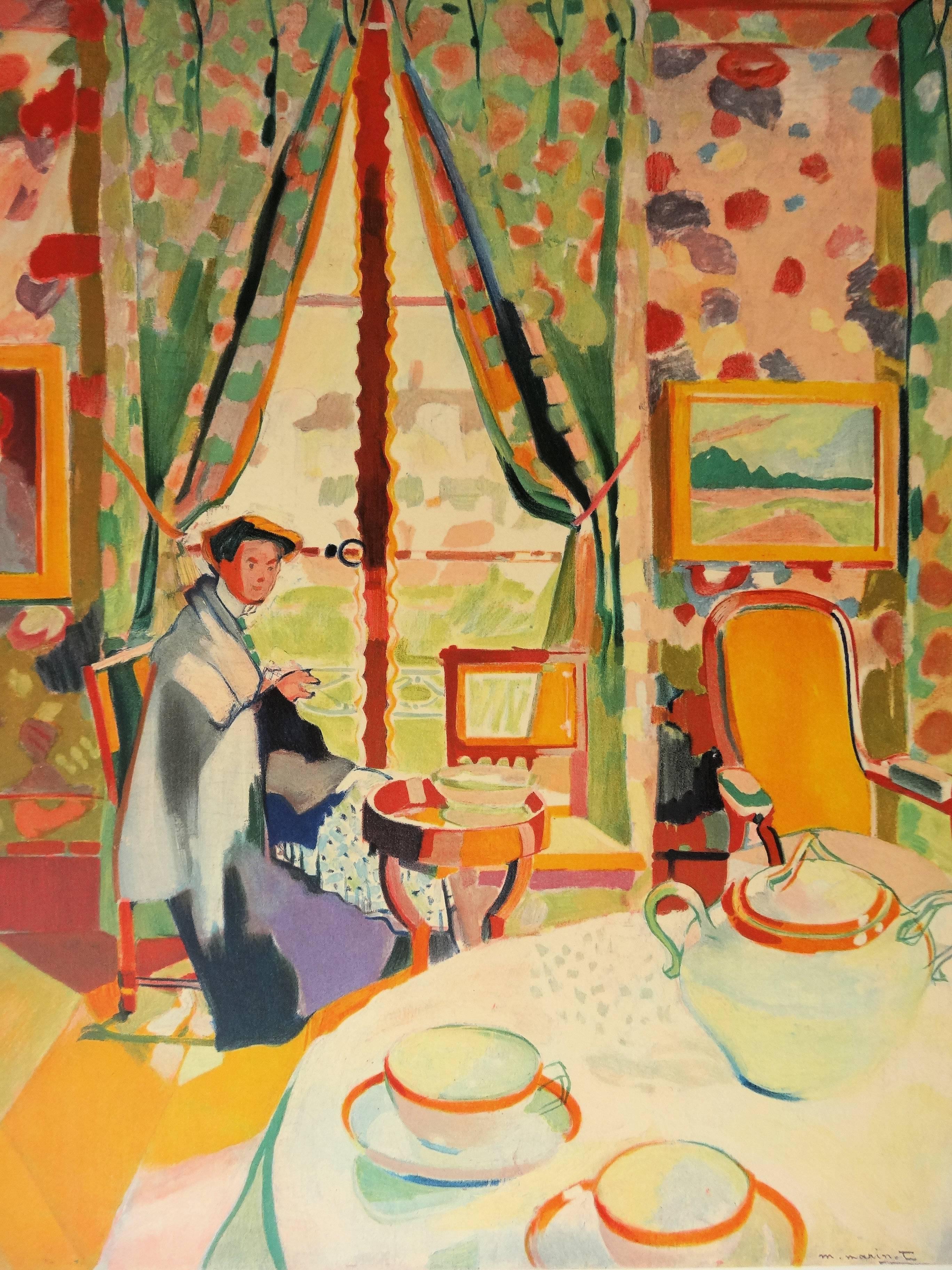 Interno fauvista - Litografia, 1972 - Print Fauvismo di (After) Maurice Marinot
