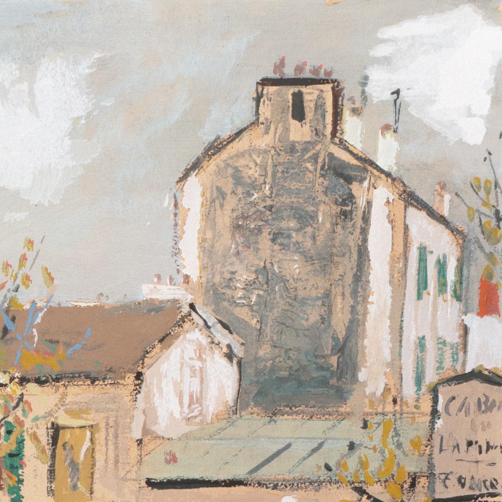 Signée, en bas à droite, au pochoir, 