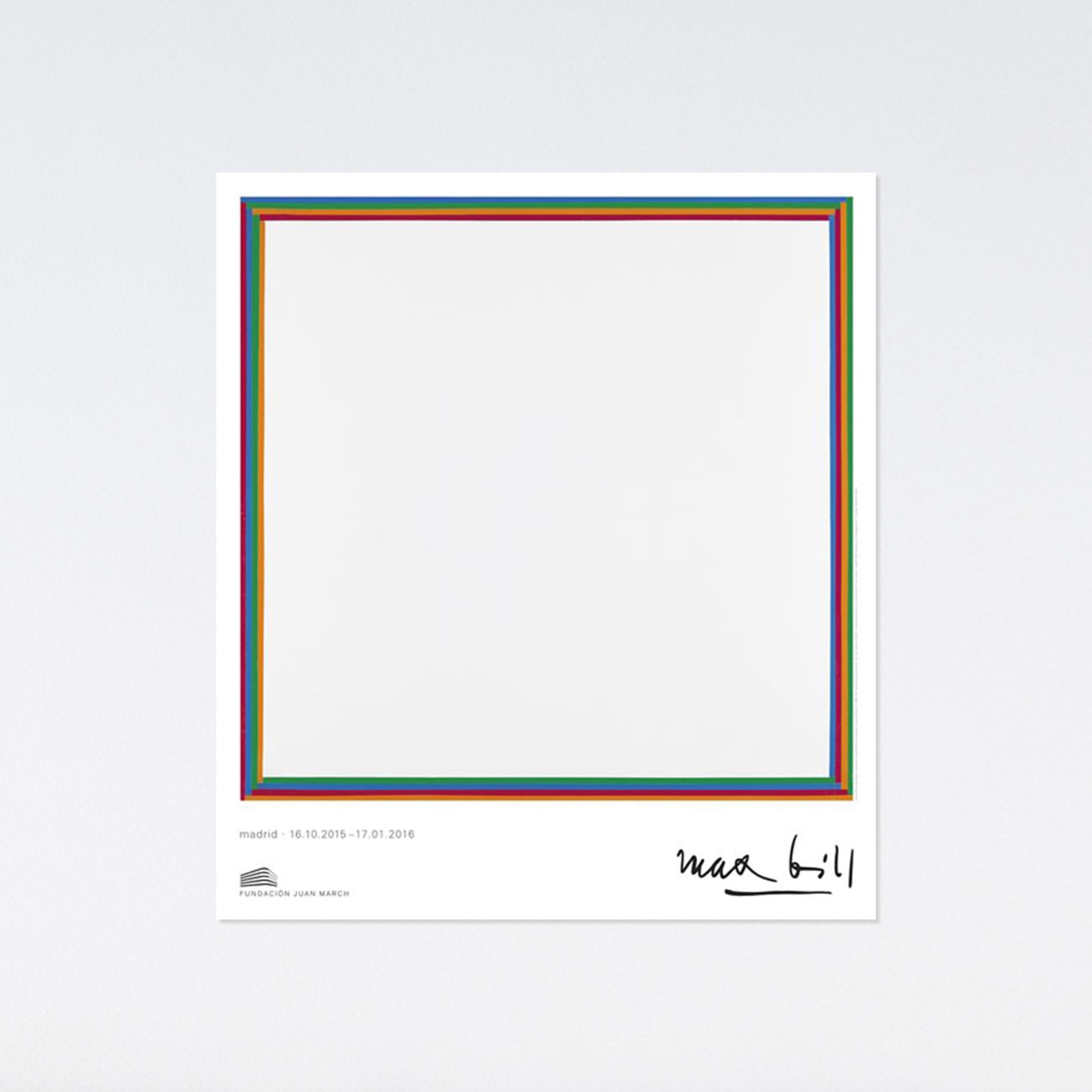 Museum Exhibition Poster -  Unity of equal colors - Bauhaus Geometric Colors - Print by (after) Max Bill