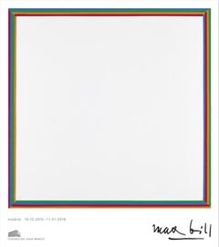 Museum Exhibition Poster -  Unity of equal colors - Bauhaus Geometric Colors