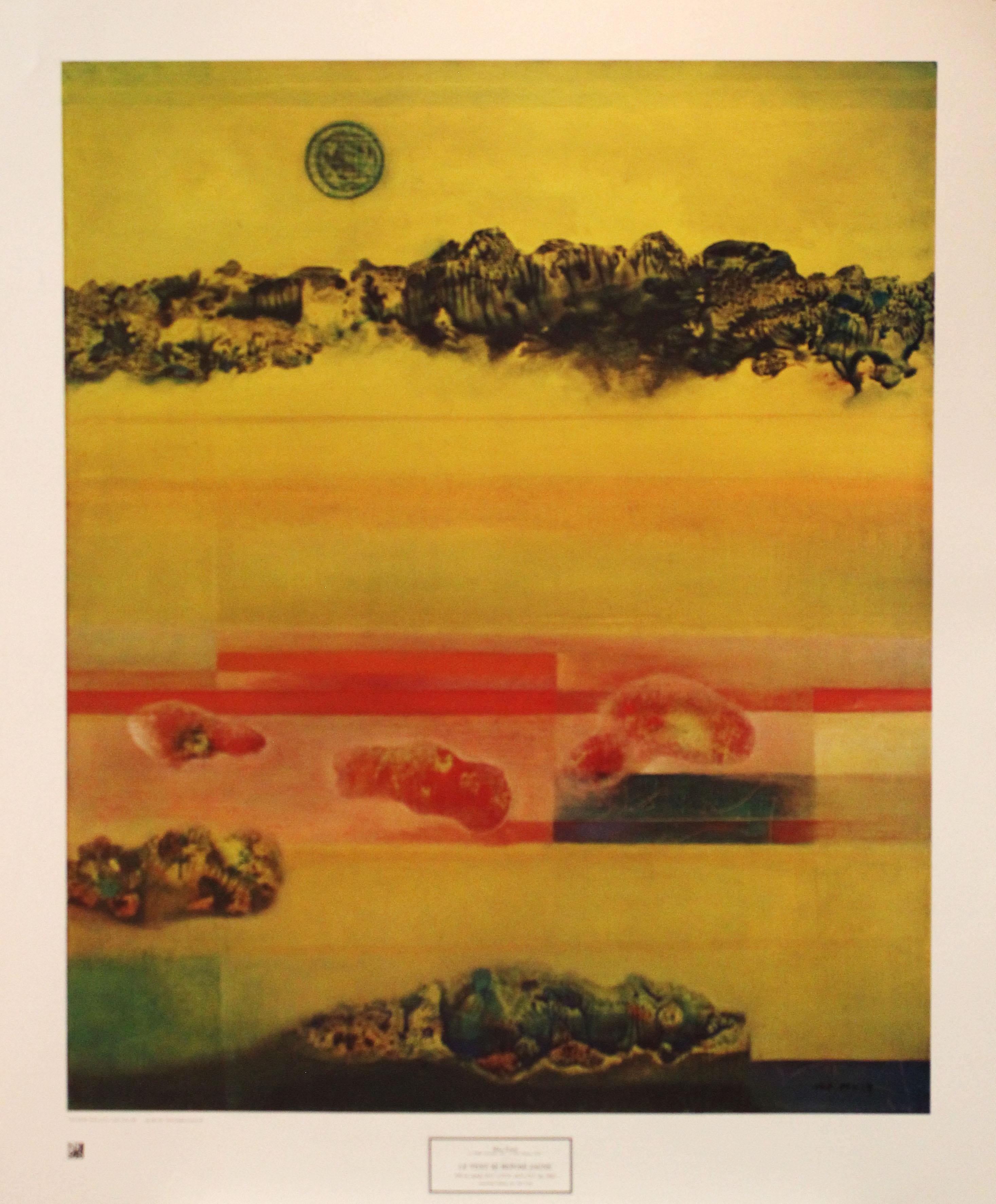 (after) Max Ernst Abstract Print - Le Vent Se Repose Jaune-Poster, New York Graphic Society. Printed in Italy