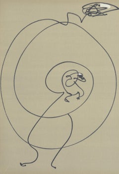 "Les chiens ont soif" lithograph