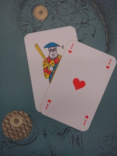 Naipes - Cartel litografía para "Le Surrealisme" de Max ERNST (Mourlot)