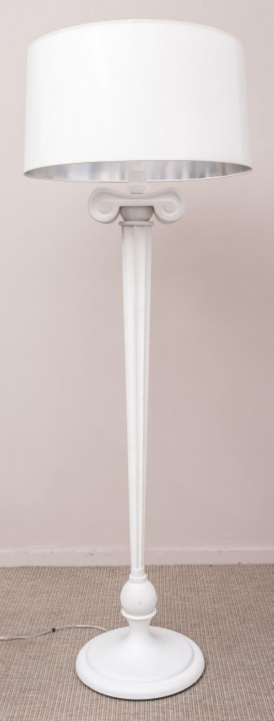 20th Century After Morris Lapidus Columnar Floor Lamp For Sale