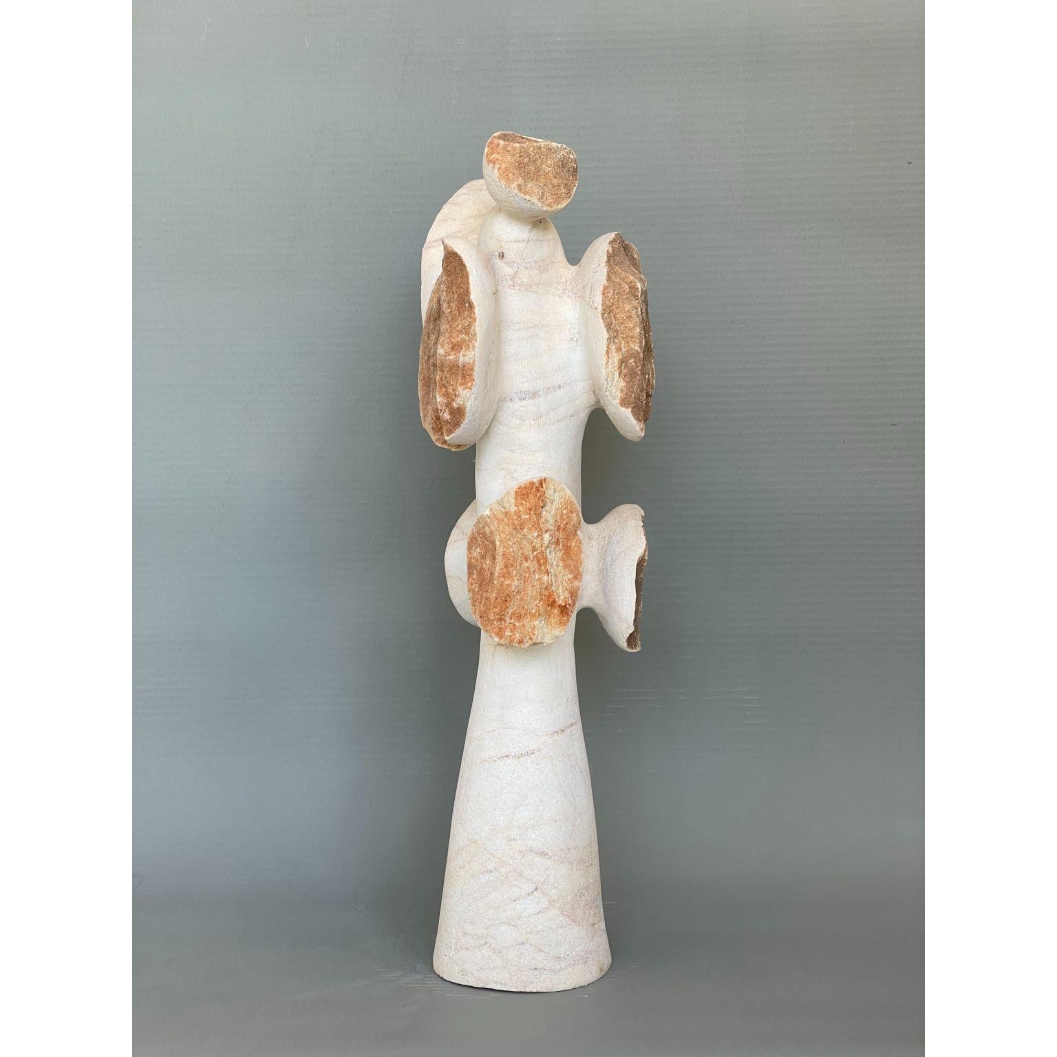 Post-Modern After Nature Hand Carved Marble Sculpture by Tom Von Kaenel For Sale