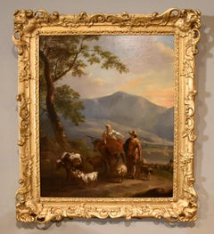 Vintage Oil Painting by circle of Nicolaes Berchem "Off to Market"