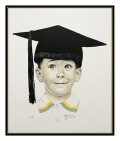 Norman Rockwell Original Color Illustration Lithograph The Big Day Hand Signed