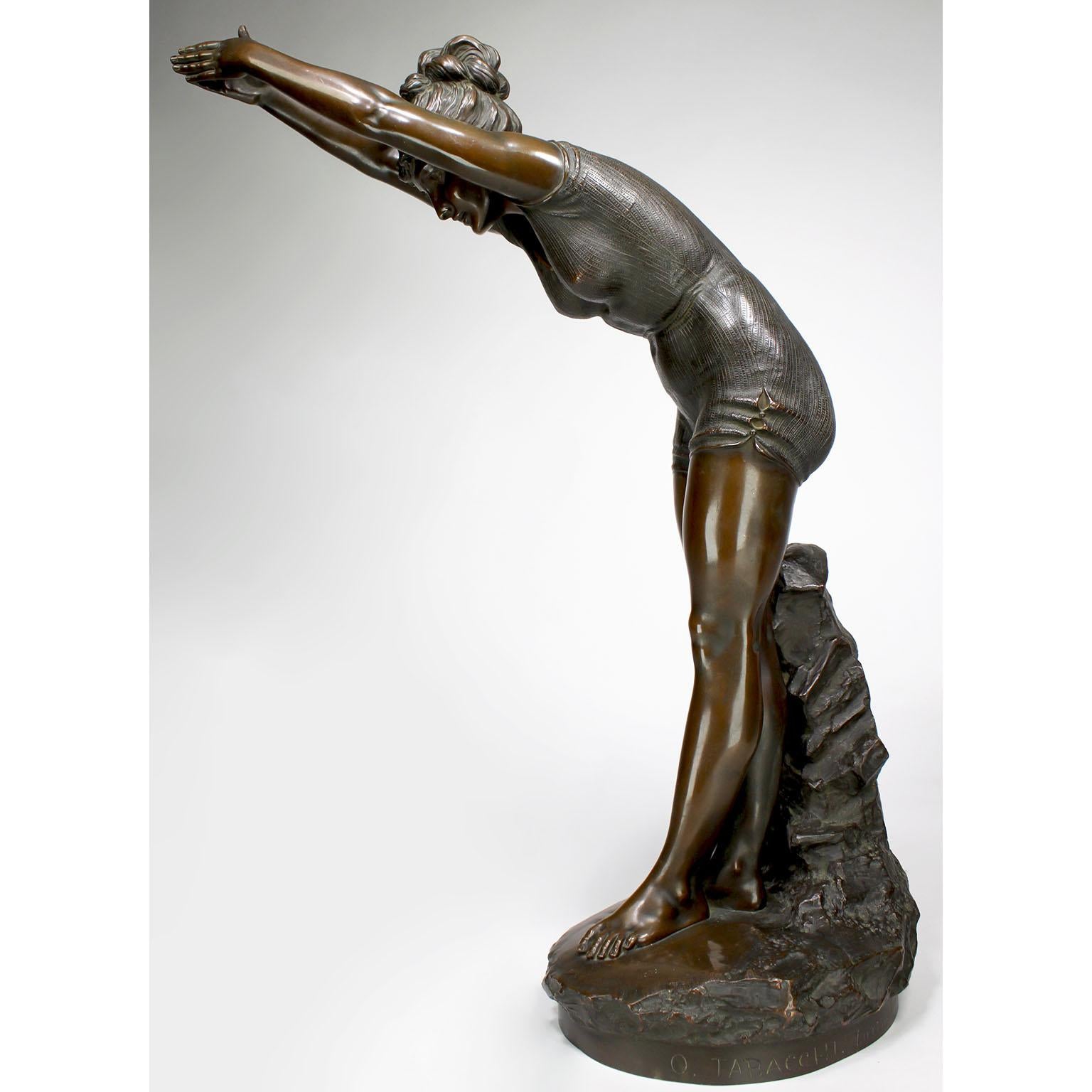 Beaux-Arts D'après « La Tuffolina » d'Odoardo Tabacchi, italienne du 19ème siècle, le plongeur en vente