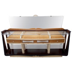 After Osvaldo Borsani Midcentury Italian Sideboard Console Table, 1950s