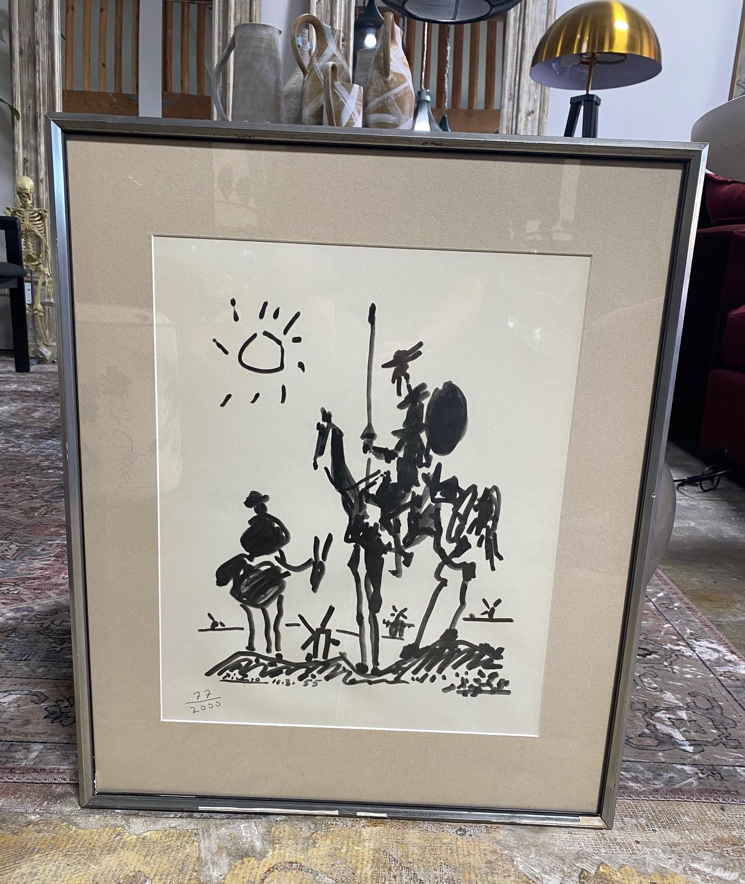 A beautiful iconic lithographic print by renowned Spanish artist Pablo Picasso titled 