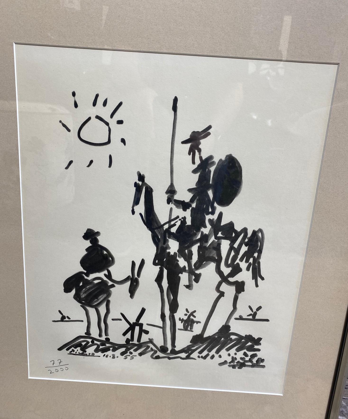 picasso don quixote lithograph