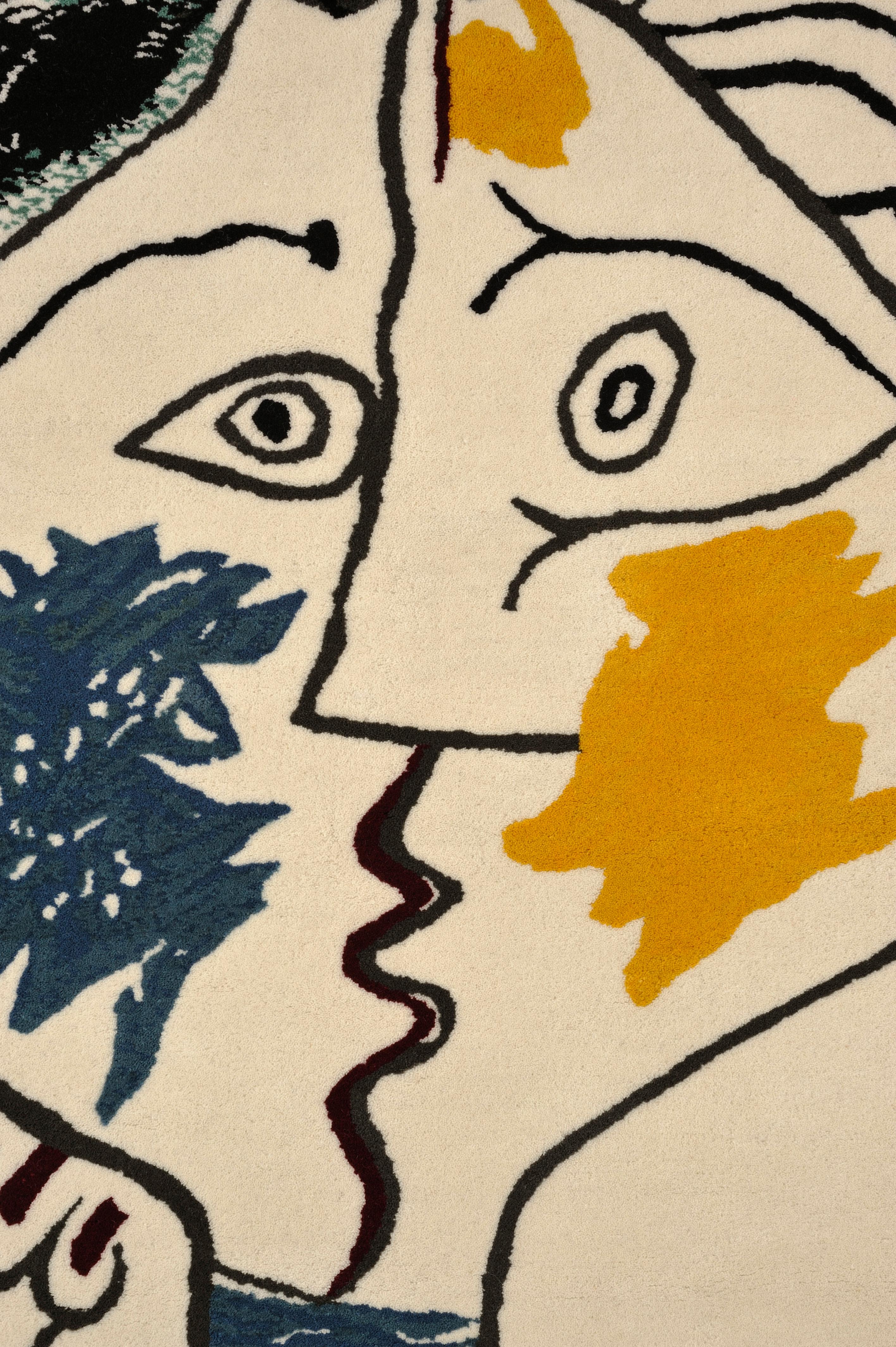 Le Baiser, tapisserie en laine, d'après Pablo Picasso, édition limitée 4