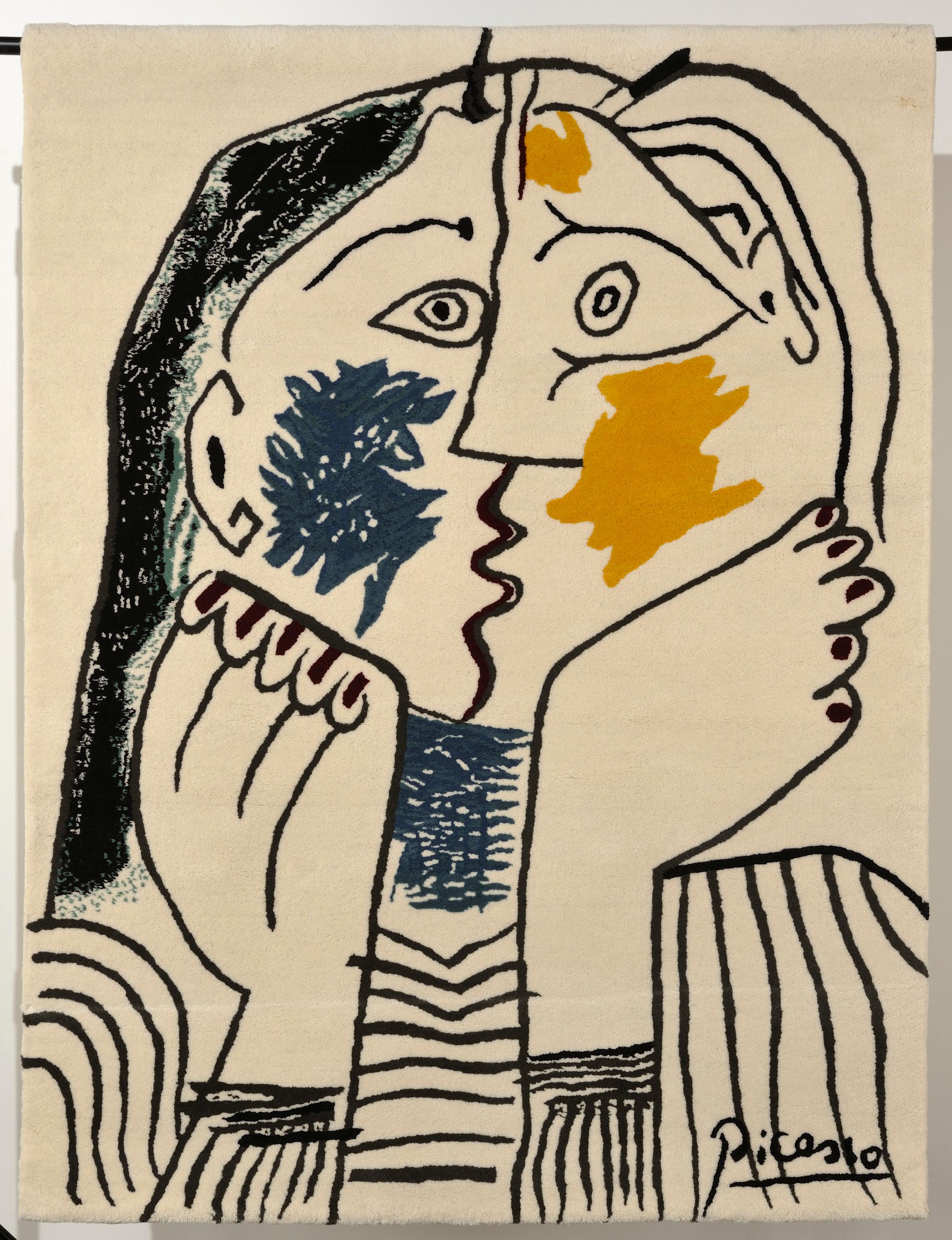 Le Baiser, tapisserie en laine, d'après Pablo Picasso, édition limitée 6
