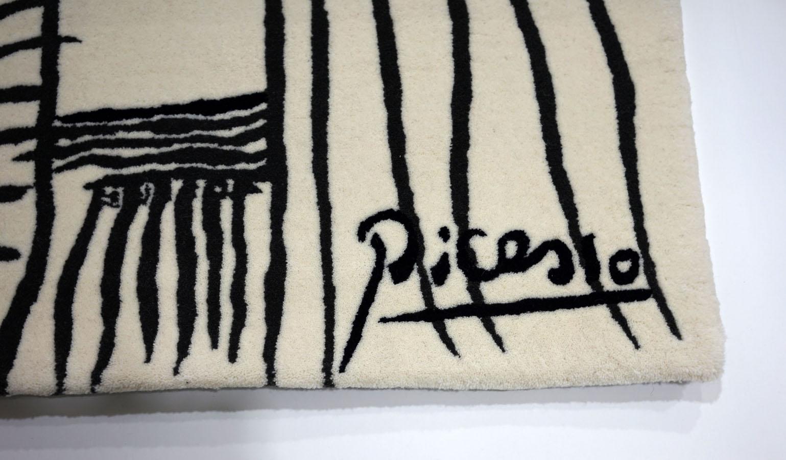 Le Baiser, tapisserie en laine, d'après Pablo Picasso, édition limitée 7