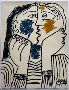 Pablo Picasso, Le Baiser, Wool Tapestry, Limited Edition, Contemporary Art