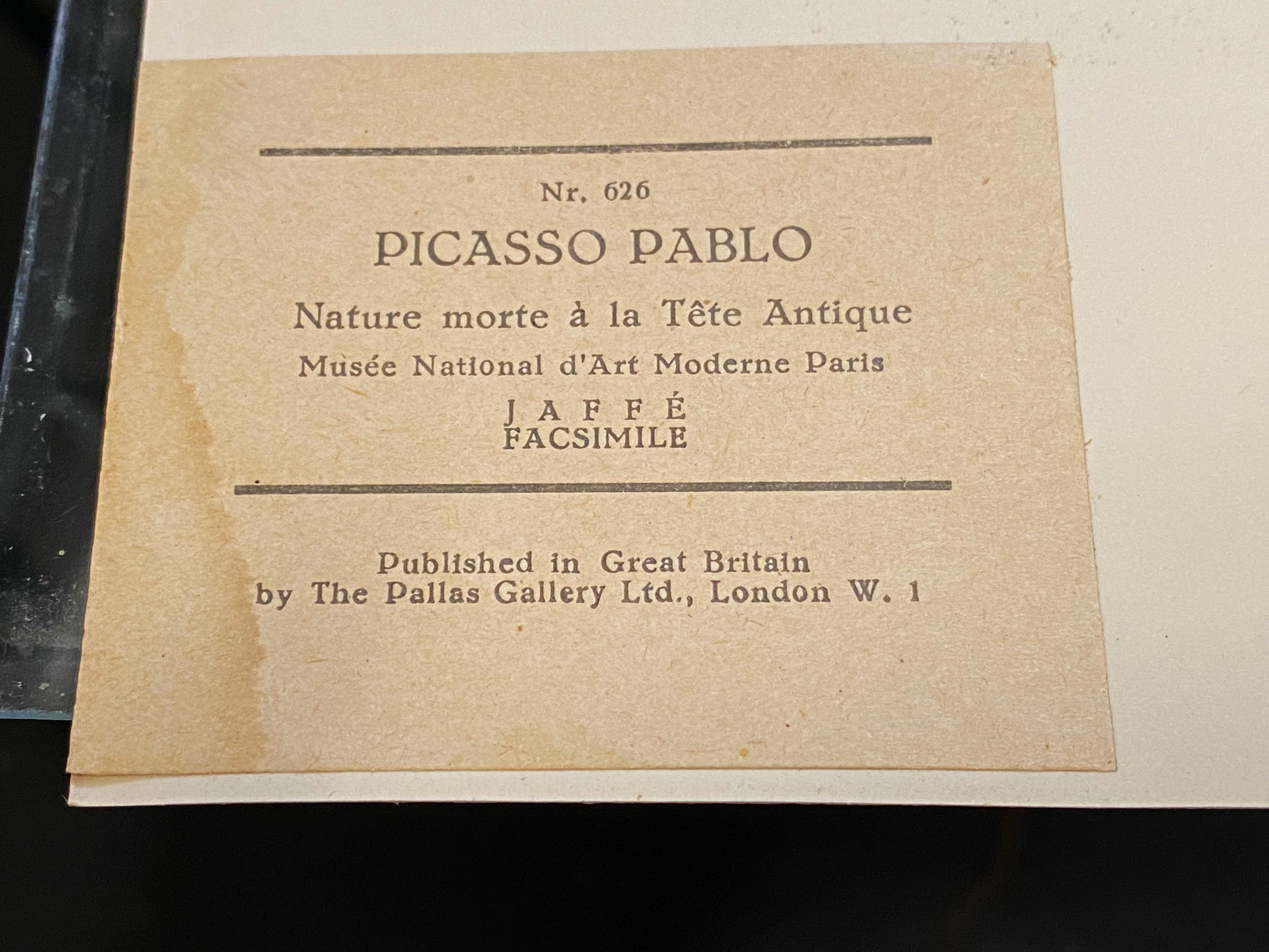 After Pablo Picasso Nature Morte À La Tête Antique, 1925 For Sale 10