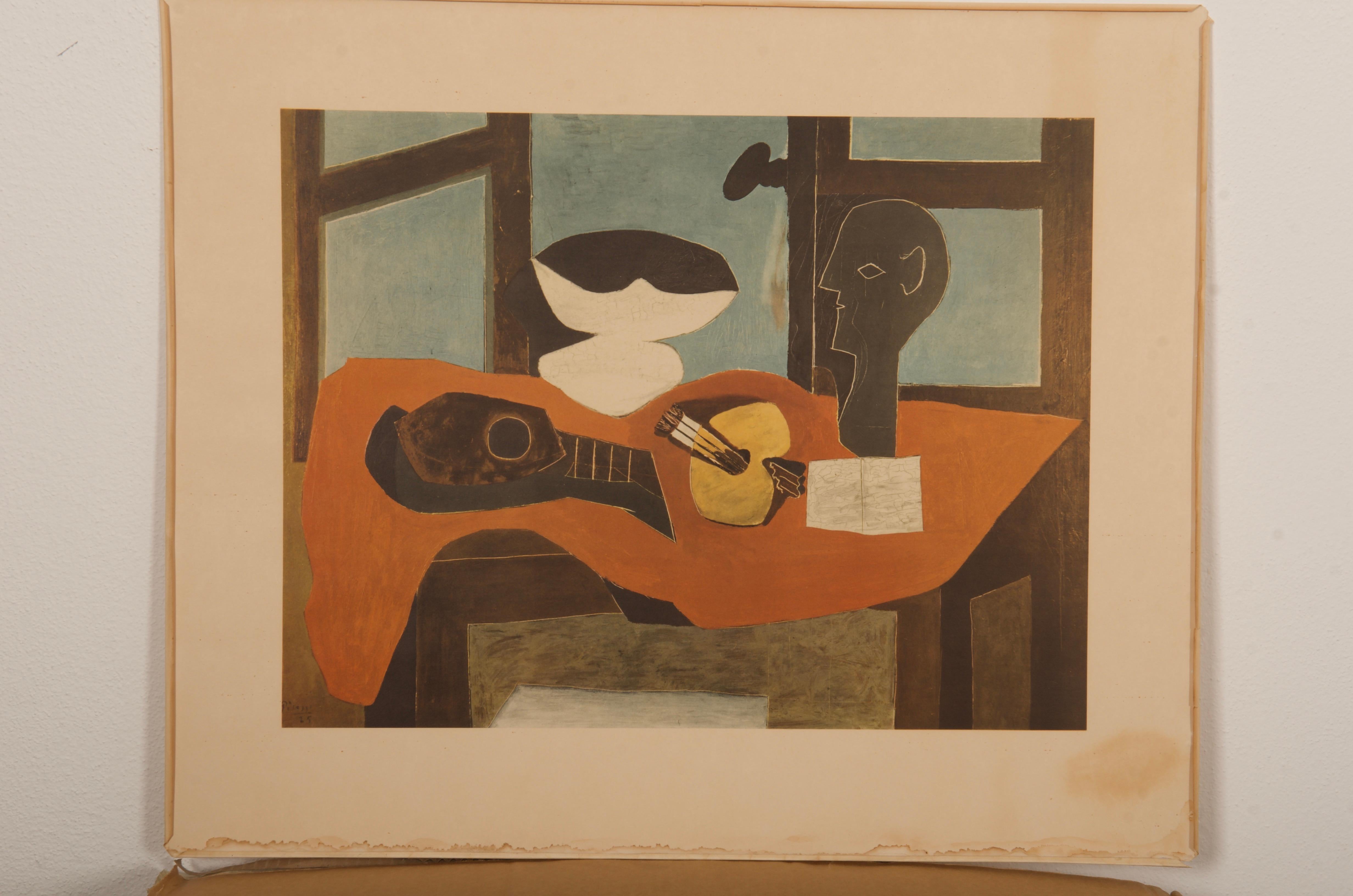 D'après Pablo Picasso « Nature Morte Avec Buste Et Palette, 1925 en vente 4