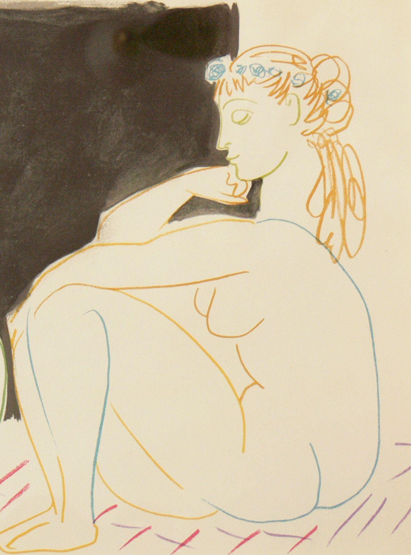 Color lithograph on paper, 1954 by Pablo Picasso ( 1881-1973 ). Printed by 