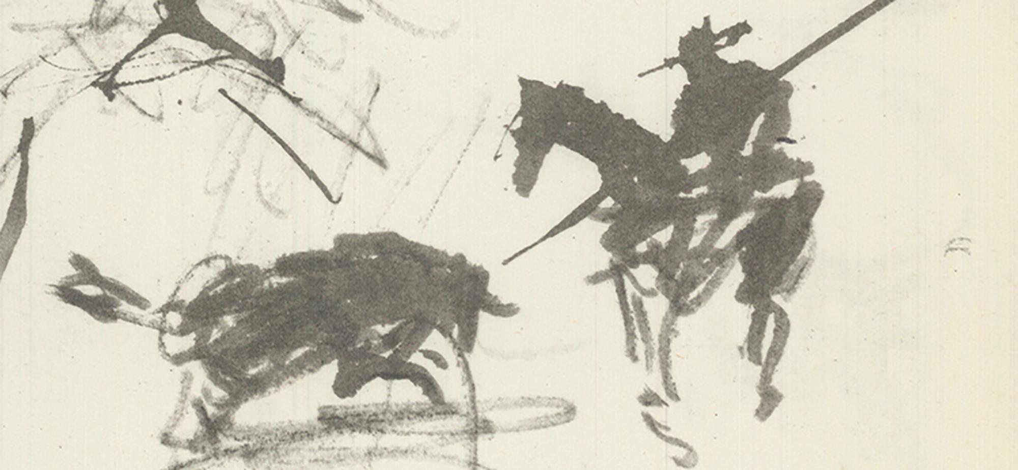 1959 Pablo Picasso 'Bull Study' Lithograph - Print by (after) Pablo Picasso