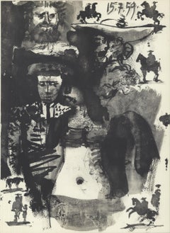 1959 Pablo Picasso 'Study of Bullfighter' Lithograph