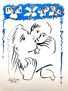 After Pablo Picasso - Mother and Child - Lithograph