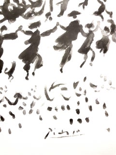 Nach Pablo Picasso - Friedenskreis - Lithographie