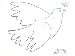 Vintage After Pablo Picasso - Peace Dove - Lithograph