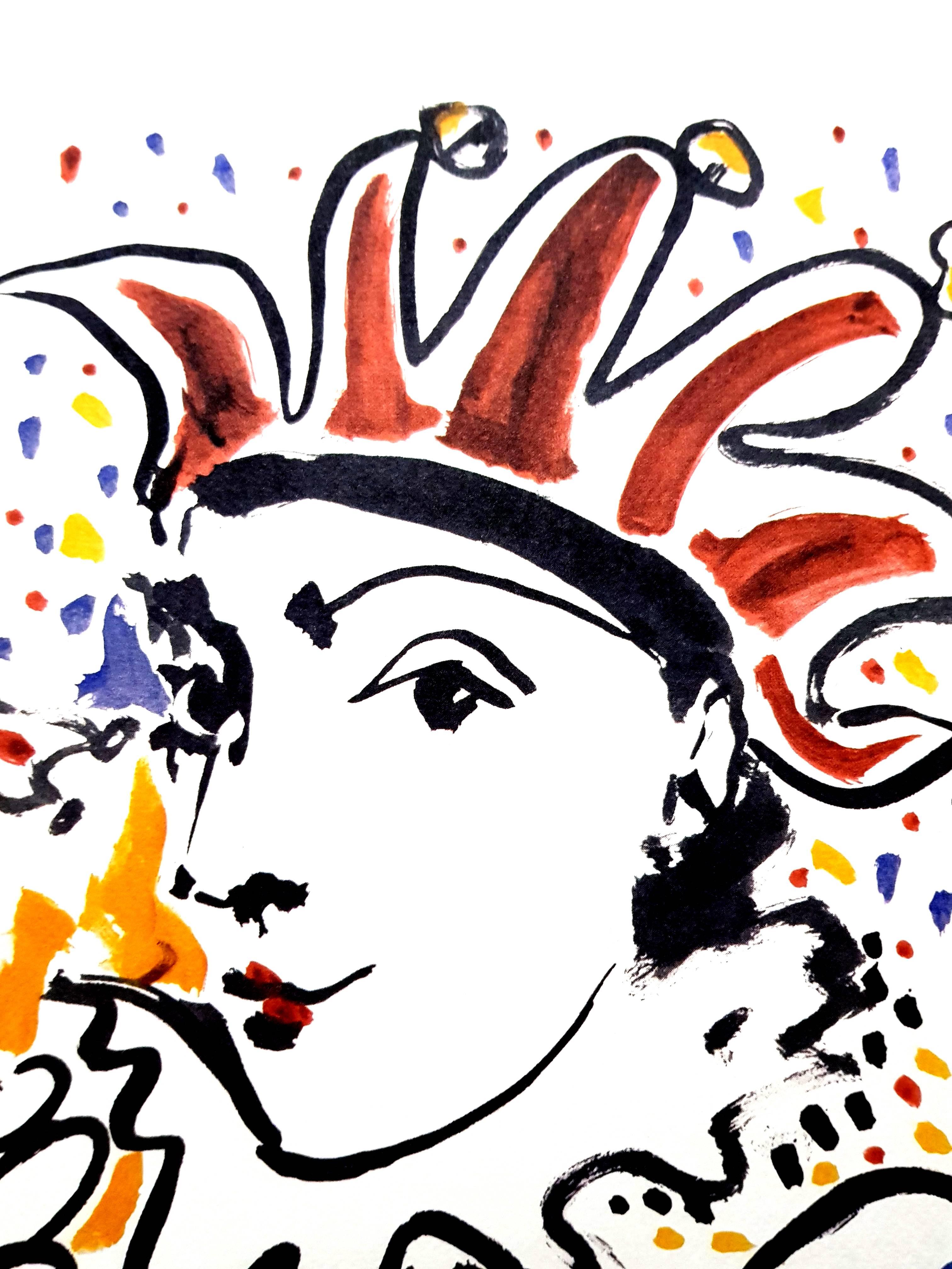 D'après Pablo Picasso - Carnaval - Lithographie - Surréalisme Print par (after) Pablo Picasso