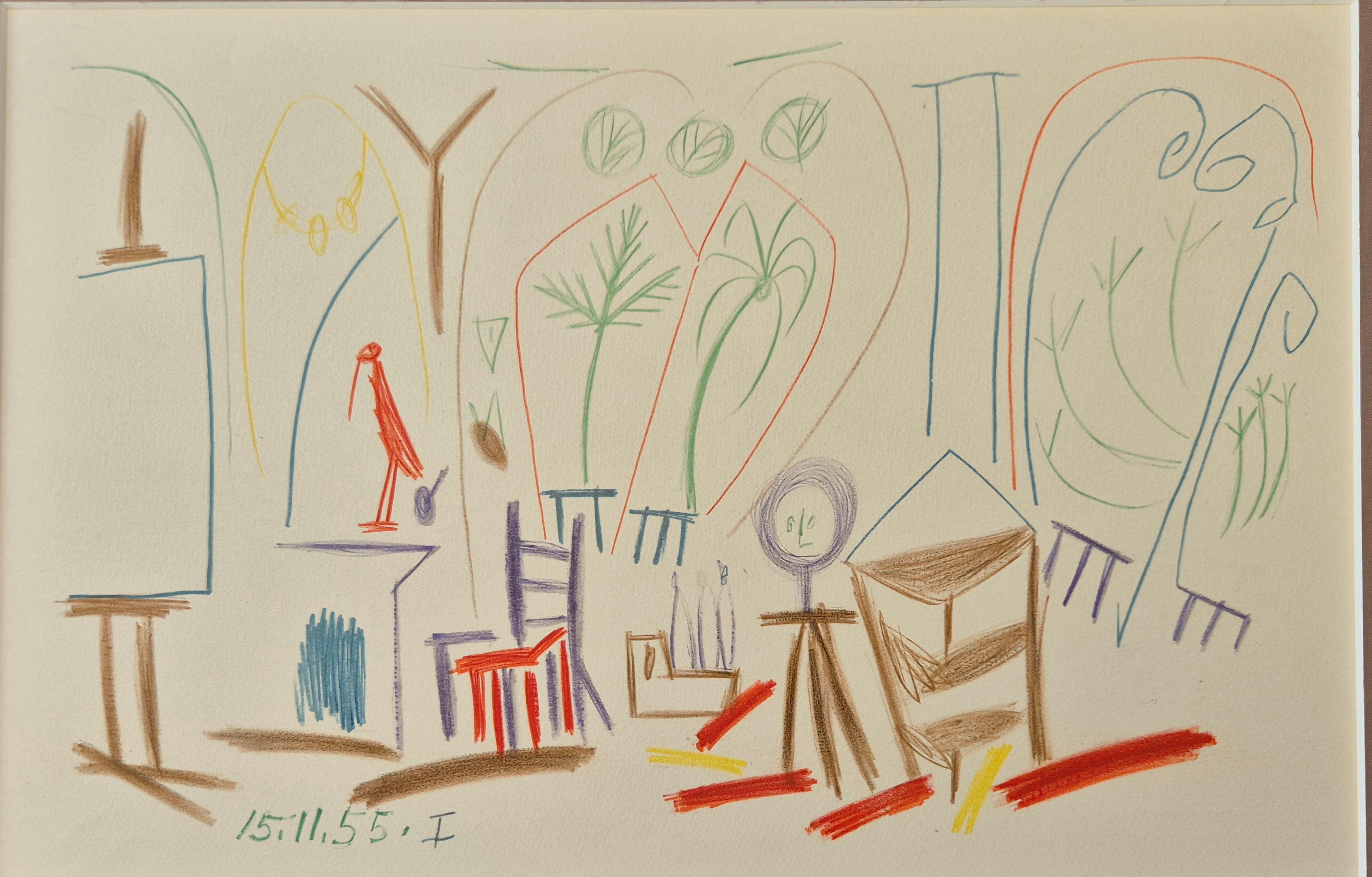 (after) Pablo Picasso -- Carnet de Californie 15.11.55-I en vente 1
