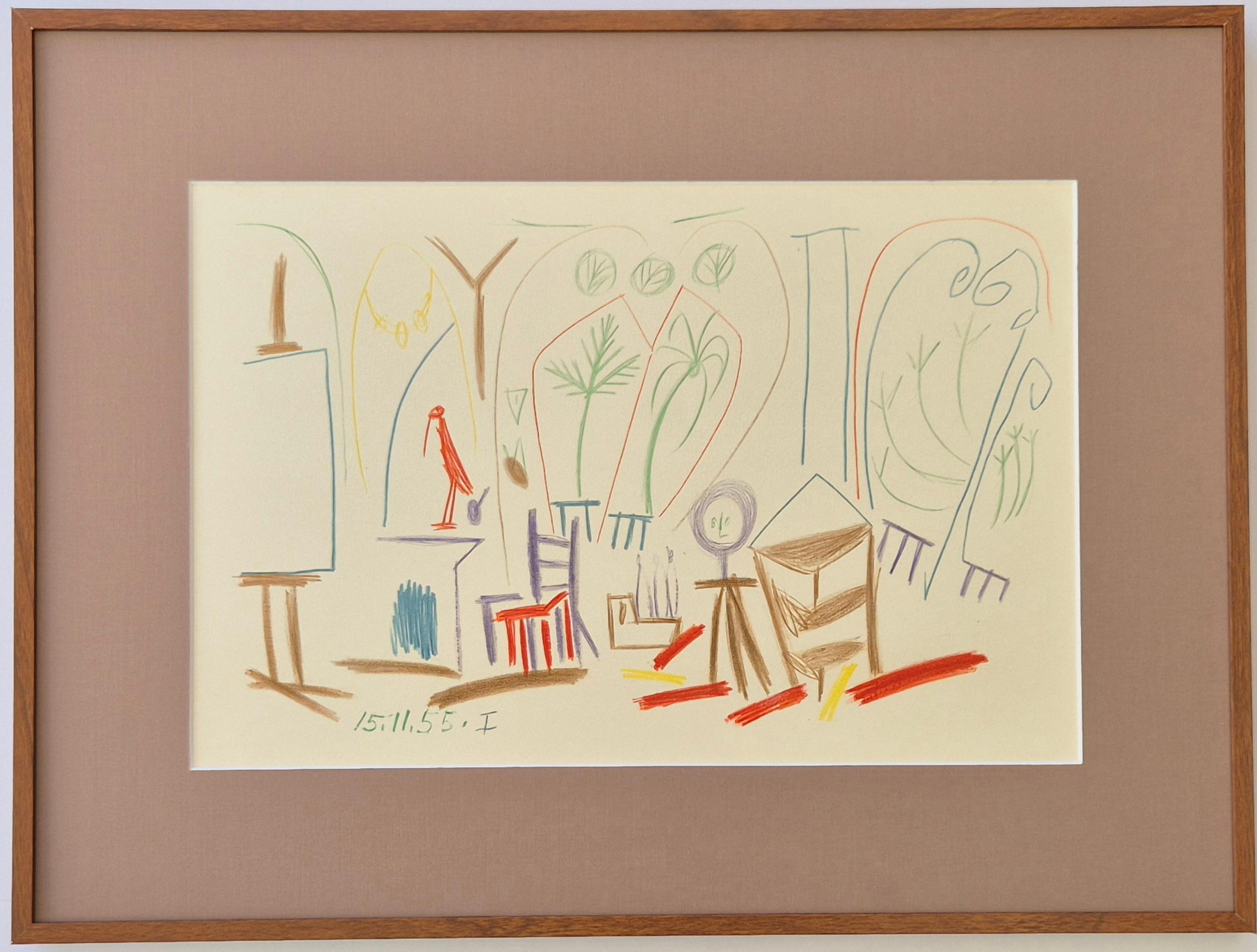 (after) Pablo Picasso -- Carnet de Californie 15.11.55-I