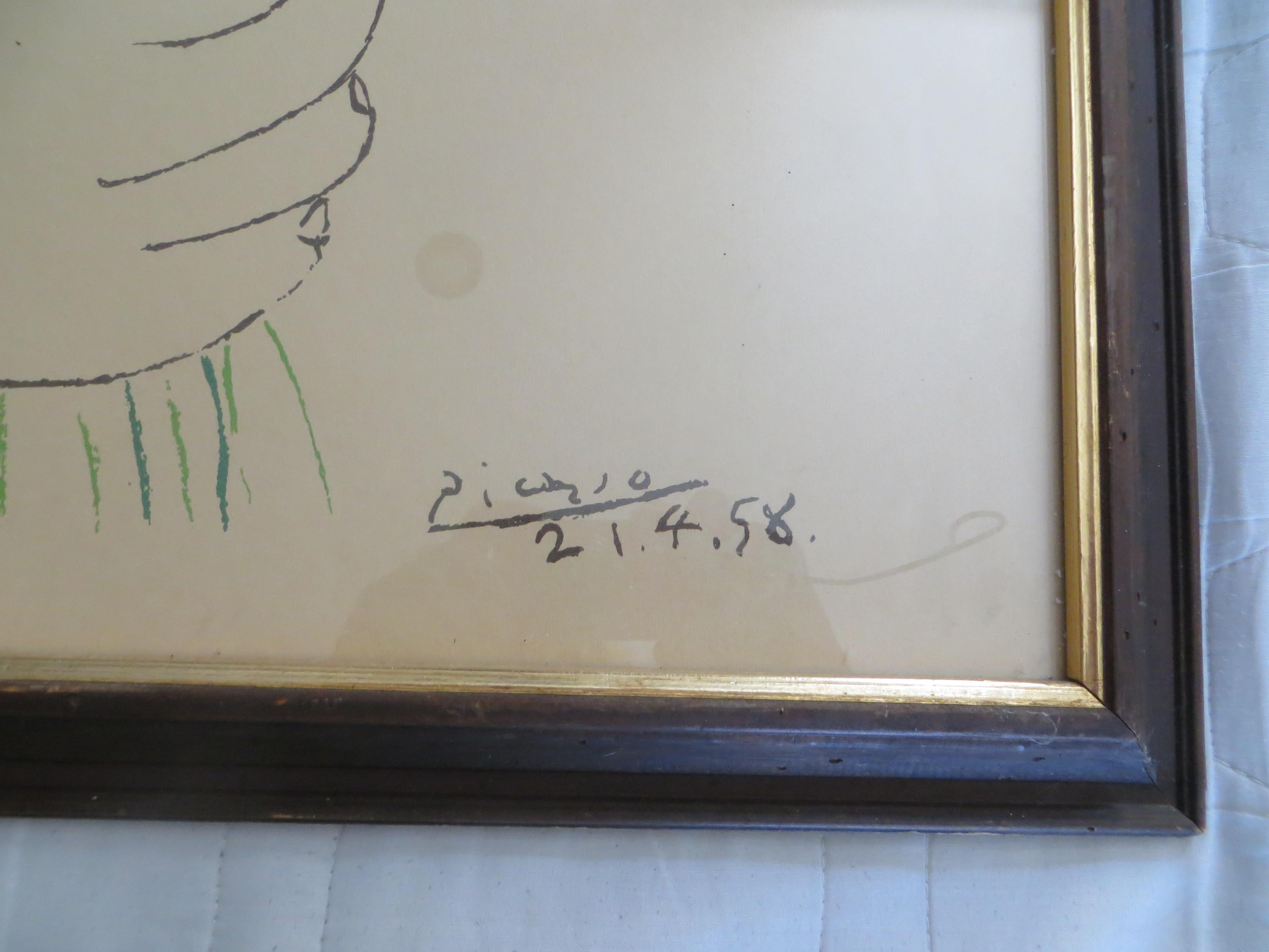 picasso flowers print