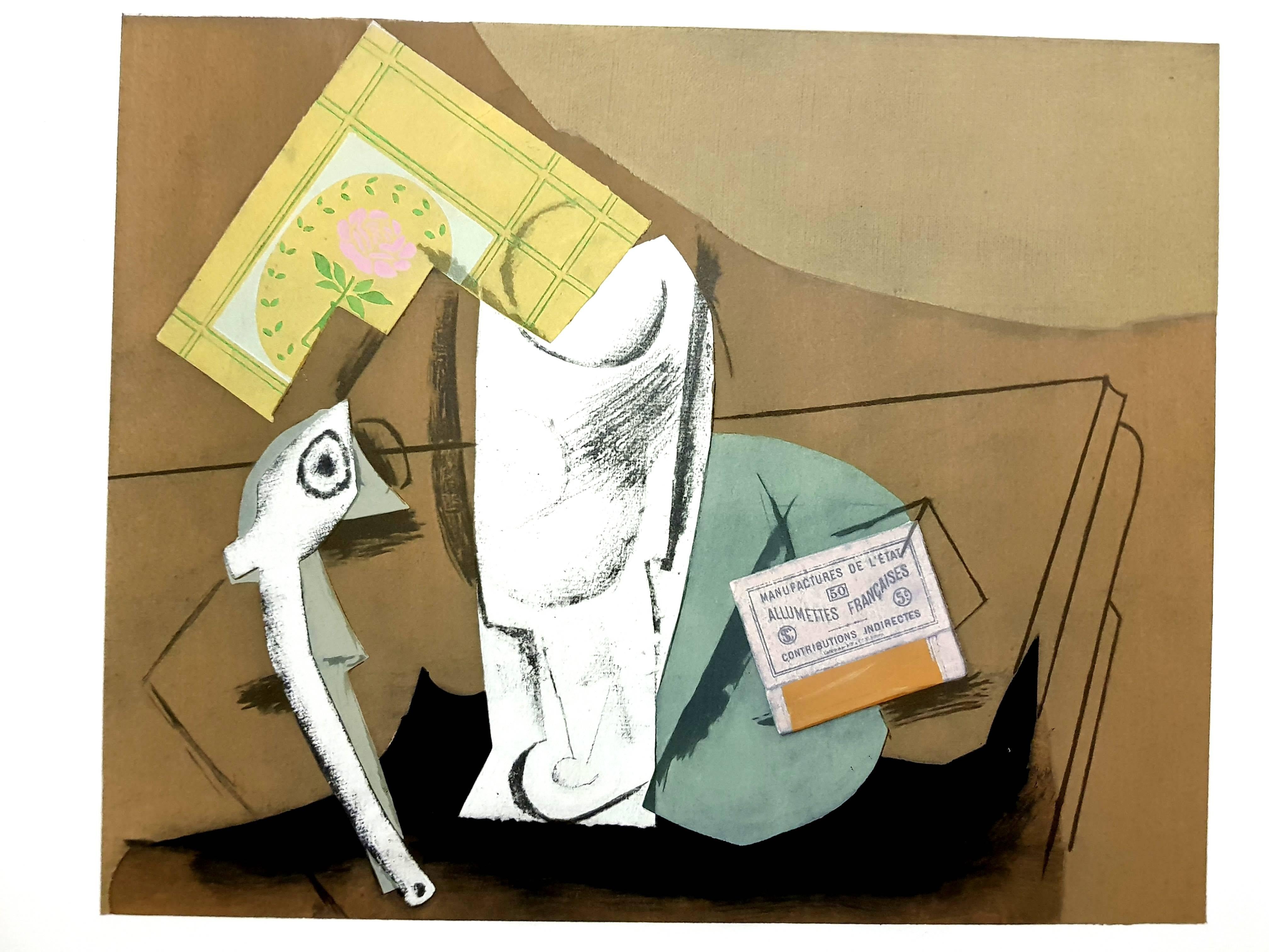 After Pablo Picasso - Bodegón Cubista - Pochoir